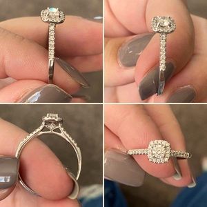 3/8 Ct Diamond engagement ring